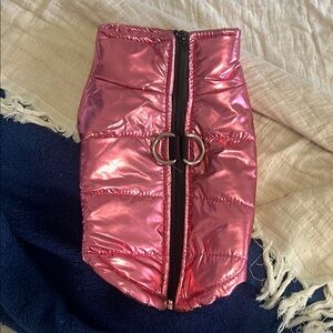 Shiny Pink Dog Jacket